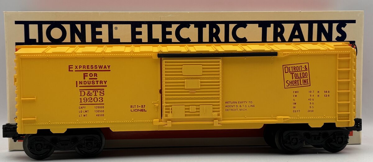 Lionel 6-19203 O Gauge Detroit & Toledo Shoreline Box Car EX/Box