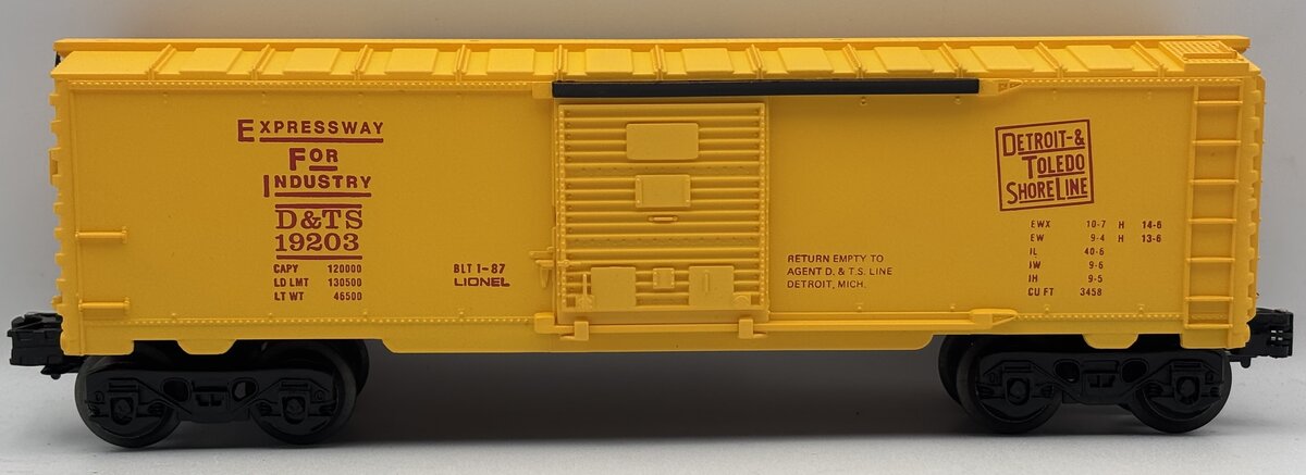 Lionel 6-19203 O Gauge Detroit & Toledo Shoreline Box Car EX/Box