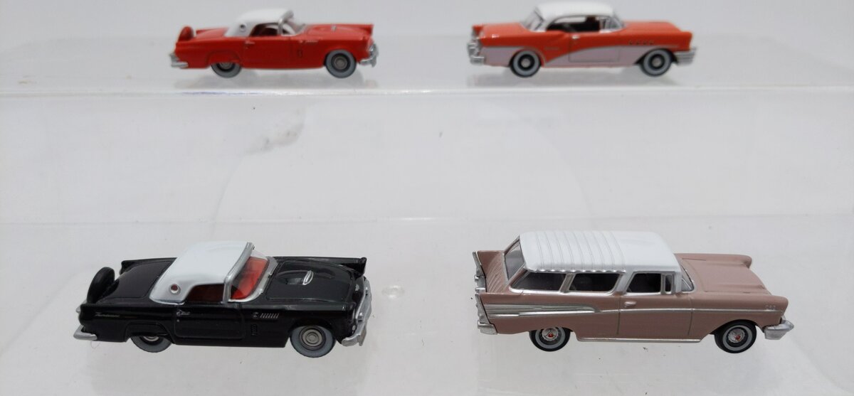 Oxford Diecast Assorted HO Scale Cars [4] EX