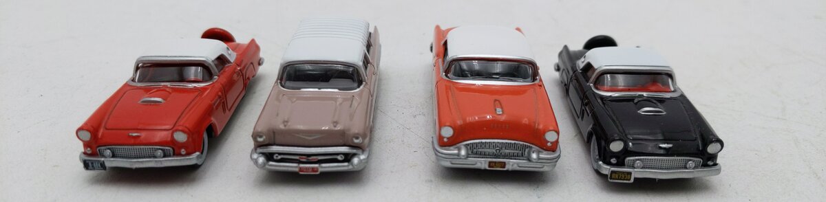 Oxford Diecast Assorted HO Scale Cars [4] EX
