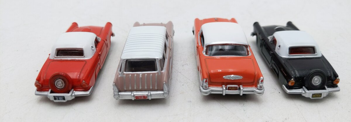Oxford Diecast Assorted HO Scale Cars [4] EX