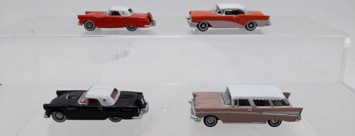 Oxford Diecast Assorted HO Scale Cars [4] EX