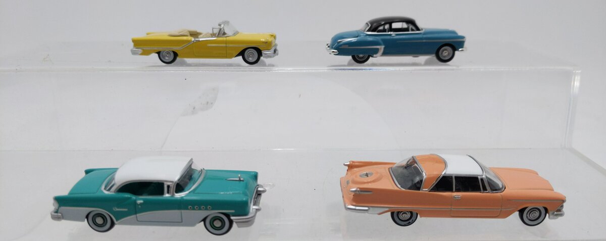 Oxford Diecast Assorted HO Scale Cars [4] EX