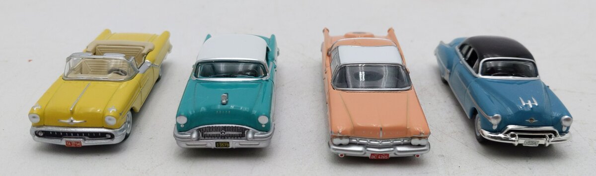 Oxford Diecast Assorted HO Scale Cars [4] EX