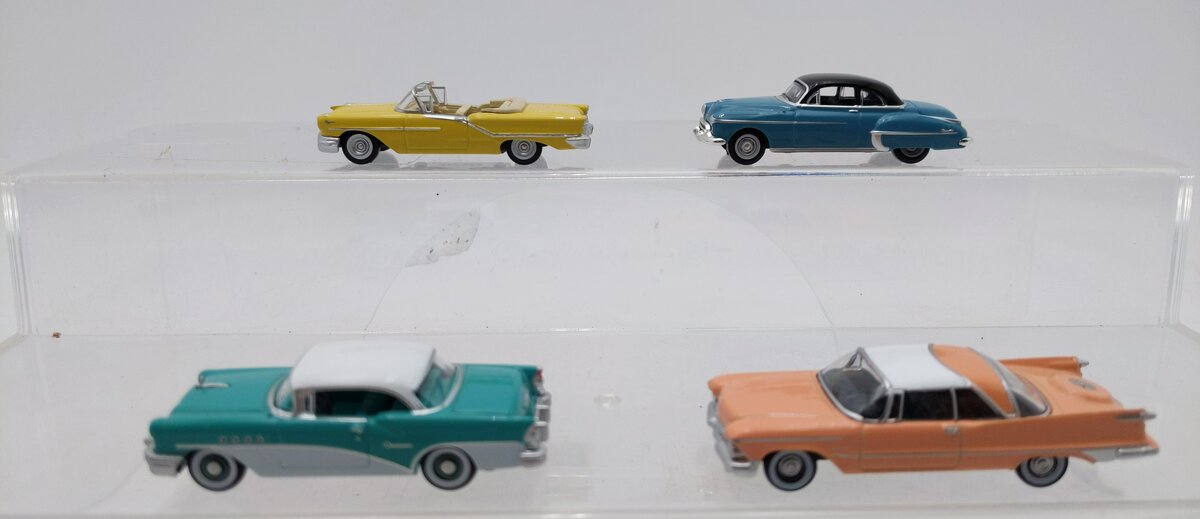 Oxford Diecast Assorted HO Scale Cars [4] EX