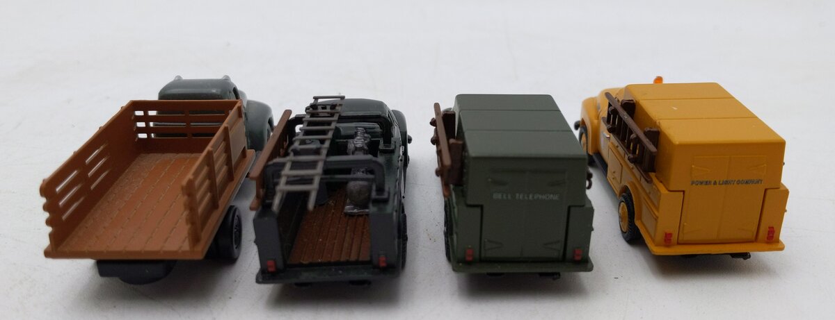 Classic Metal Works Assorted HO Scale Diecast Trucks [4] EX