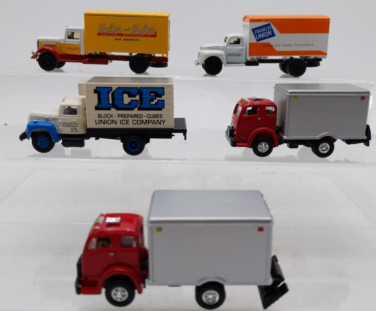 Golden Wheels & Other Assorted HO Scale Diecast Trucks [5] EX