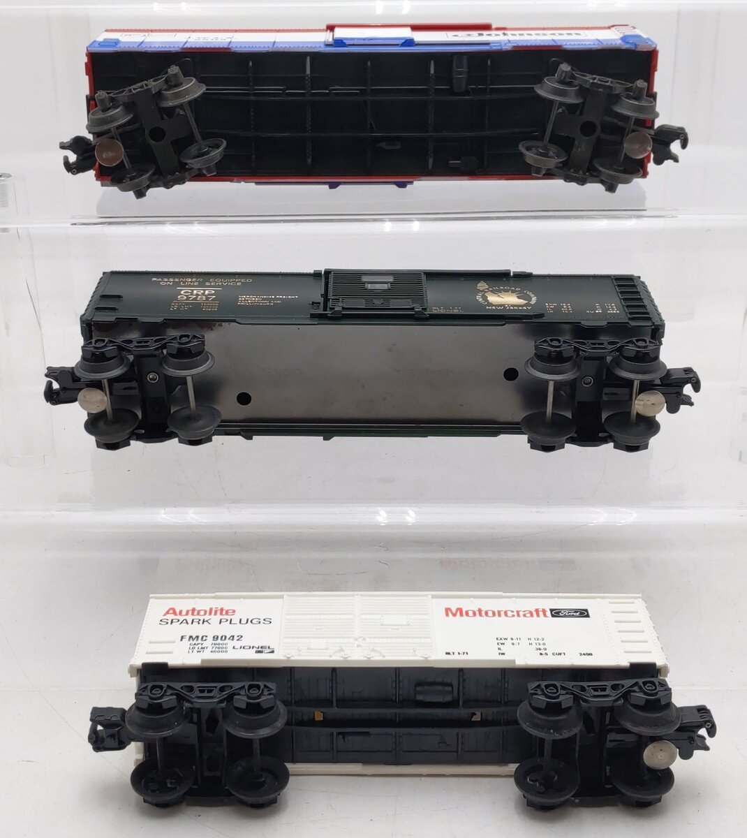 Lionel O Gauge Boxcars #9787,9803,9042 [3] VG