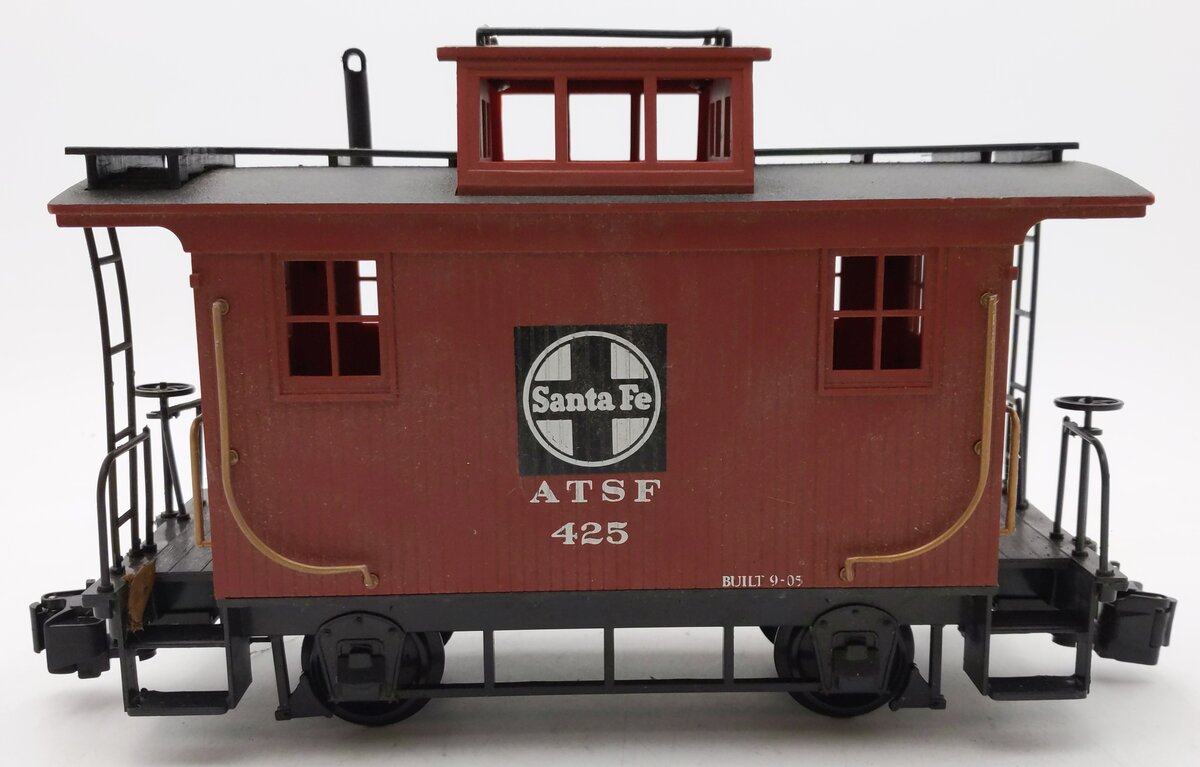 Bachmann G Atchison Topeka and Santa Fe Bobber Caboose #425 VG