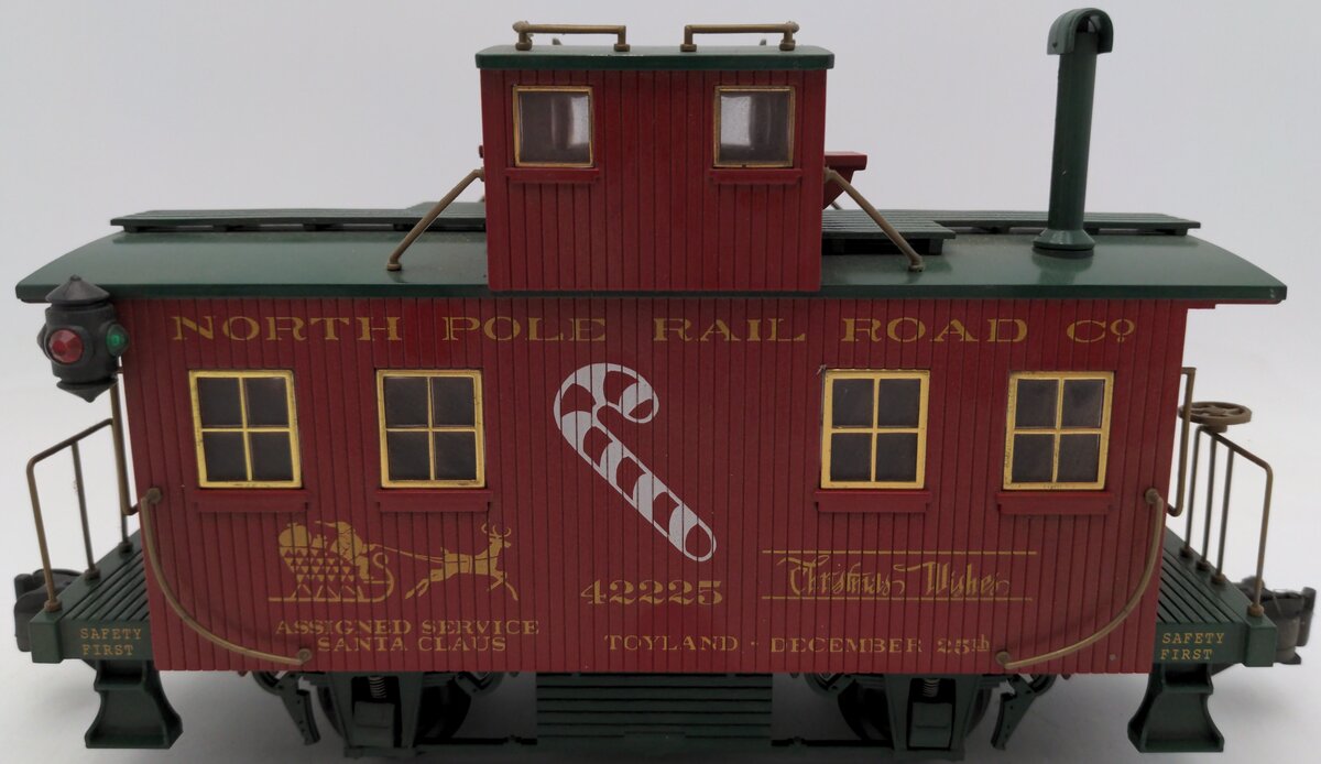 Aristo-Craft 42225 G Scale Christmas Bobber Caboose #42225 VG