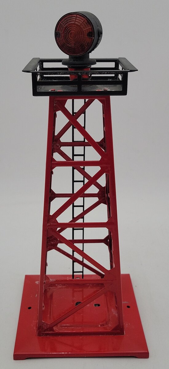 Lionel 494 Vintage O Rotating Tinplate Beacon Tower EX