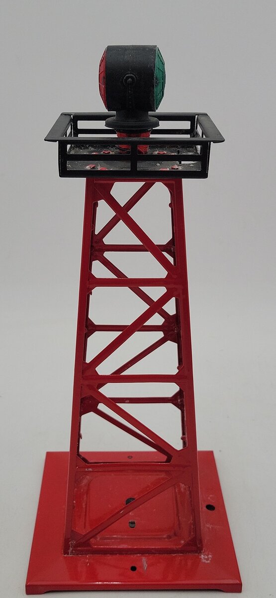 Lionel 494 Vintage O Rotating Tinplate Beacon Tower EX