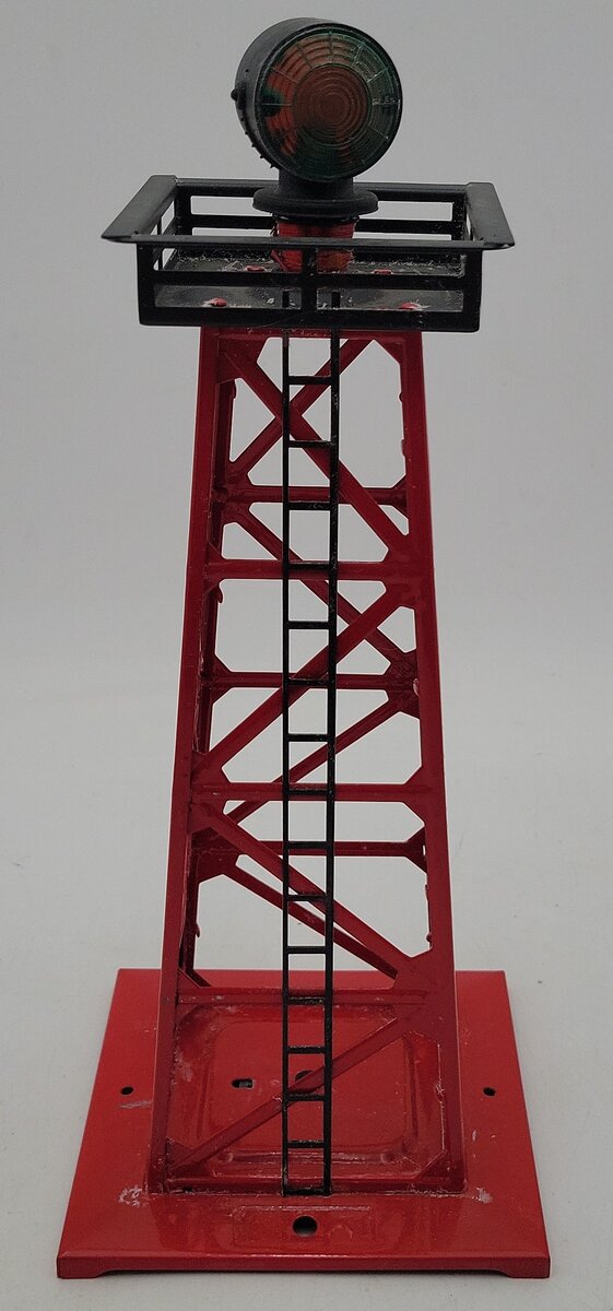 Lionel 494 Vintage O Rotating Tinplate Beacon Tower EX