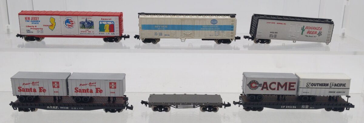 Bachmann, Trix, & Others Assorted N Scale Freight Cars [6] VG