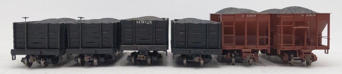 Bachmann HO Scale Custom Freight Cars W/ Coal Loads #2600 [6] VG