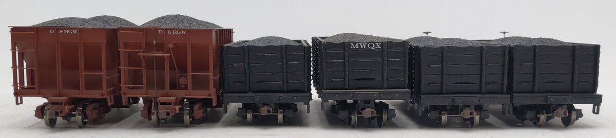 Bachmann HO Scale Custom Freight Cars W/ Coal Loads #2600 [6] VG