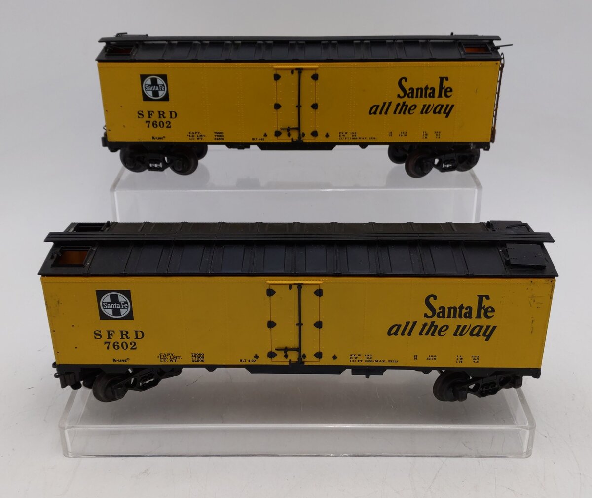 K-Line K7602 O Gauge Santa Fe Boxcars #7602 [2] EX