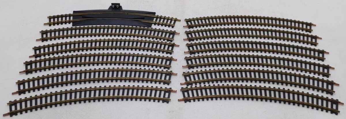 1779 HO Scale Curved Track Sections (Box of 12) EX/Box