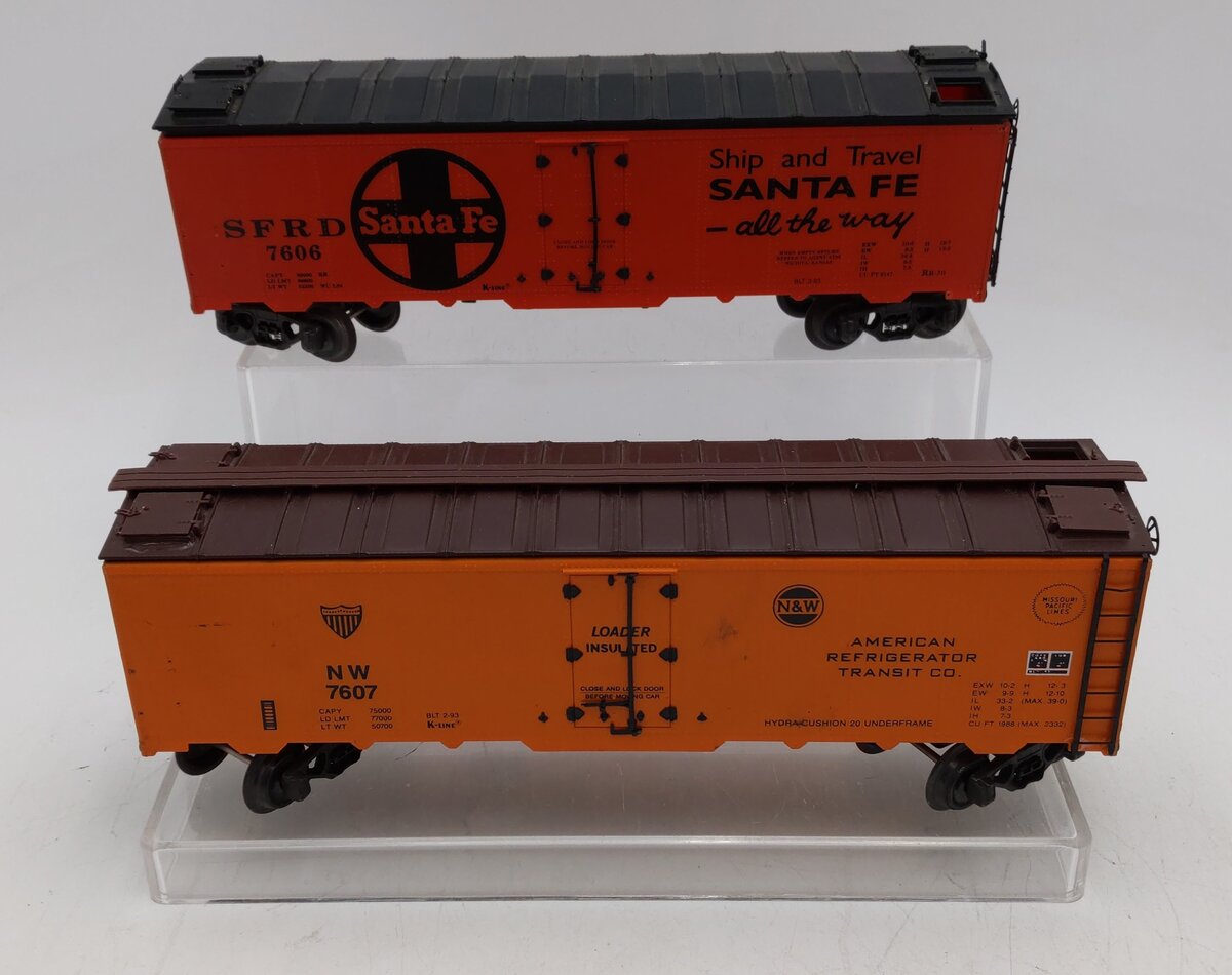 K-Line O Gauge Assorted Boxcars #7606 #7607 [2] EX