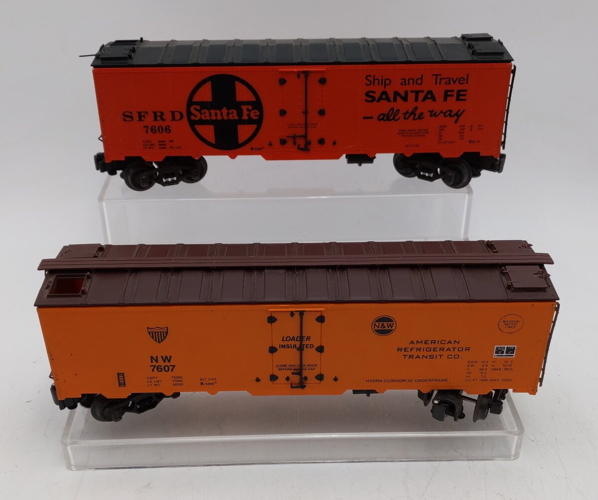K-Line O Gauge Assorted Boxcars #7606 #7607 [2] EX