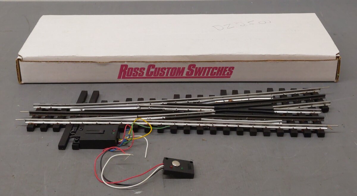 Ross 101M25 11° Regular Left Hand with DZ-2500 Remote Switch Turnout VG/Box