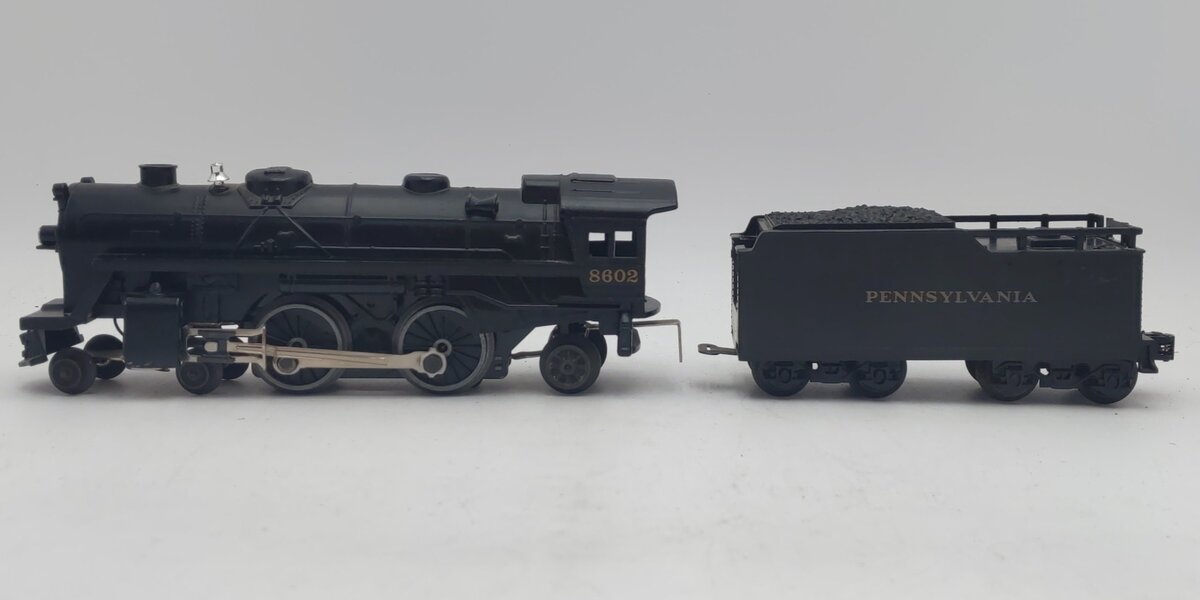 Lionel 6-18602 O Gauge Pennsylvania 4-4-2 Steam Locomotive and Tender #8602 EX