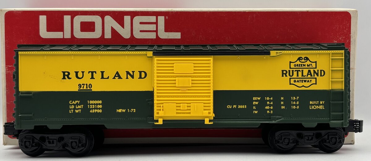 Lionel 6-9710 O Gauge Rutland Boxcar EX/Box