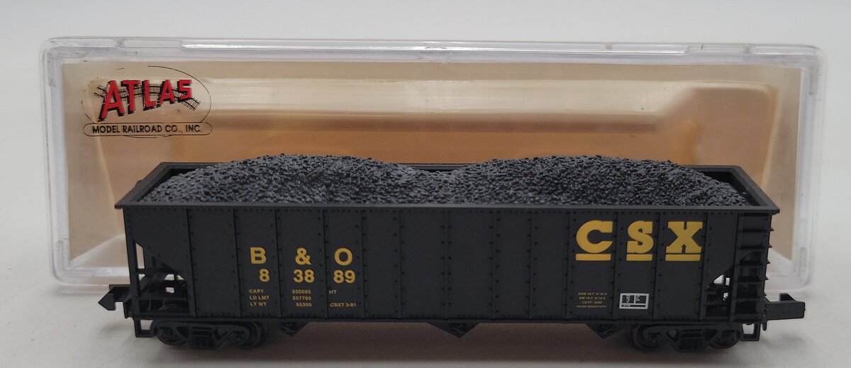 Atlas 32911 N Scale CSX 90 Ton Hopper Car #838889 LN/Box