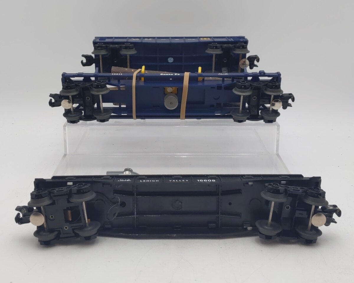 Lionel O Gauge Freight Cars: 6-16611, 6-16608, 6-6258 [3] EX