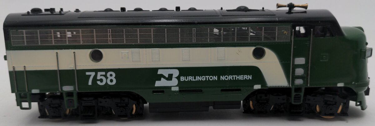MRC CB112 HO Scale Burlington Northern F7A Diesel Locomotive #758 EX/Box