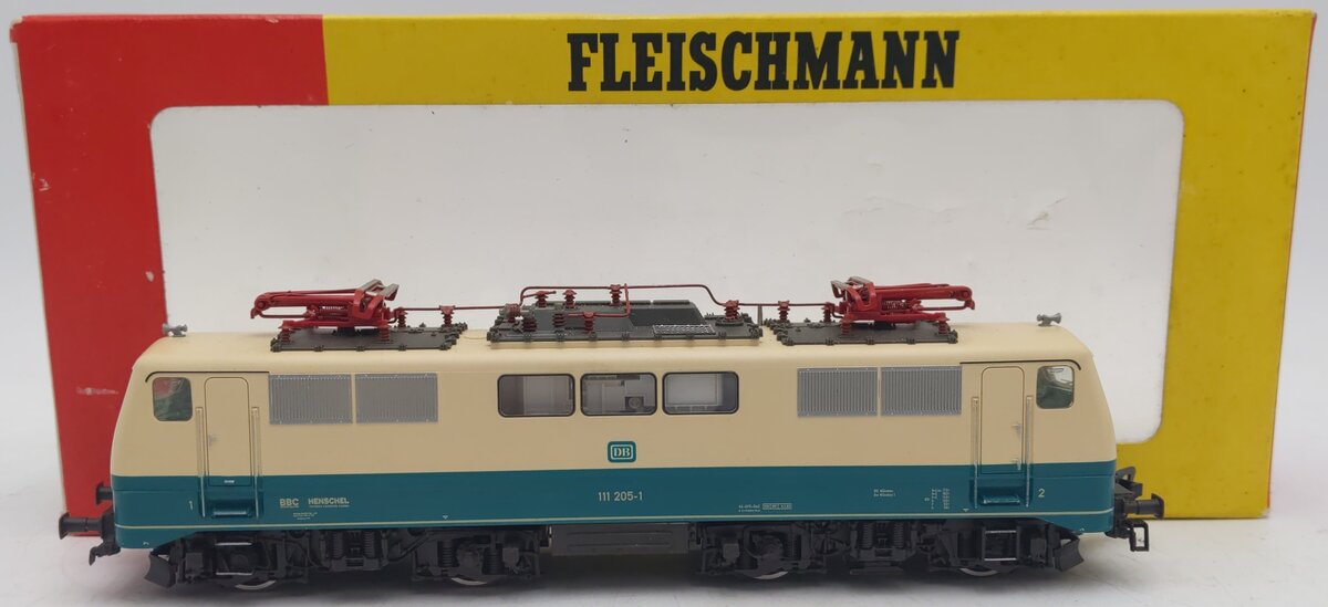 Fleischmann 4348 HO Scale DB Electric Locomotive 111 205-1 EX/Box