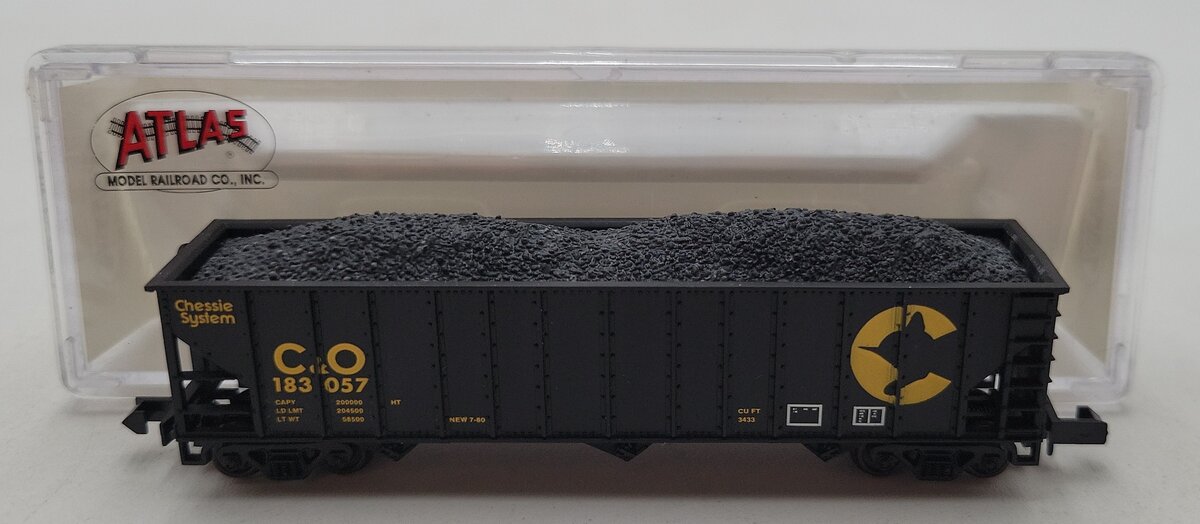Atlas 32871 N Scale Baltimore & Ohio Chessie 90-Ton Hopper #183057 LN/Box