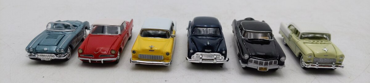 Classic Metal Works & Other Assorted HO Scale Die-Cast Cars [6] LN