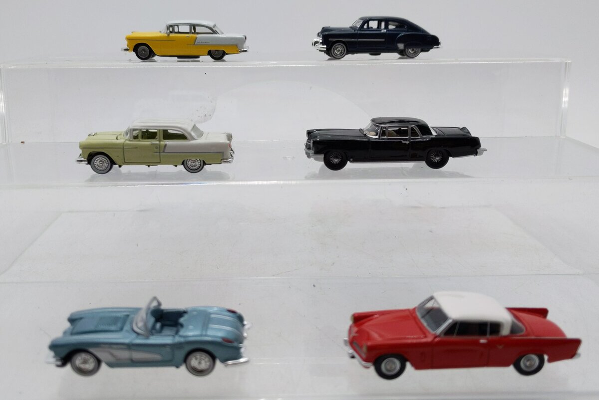 Classic Metal Works & Other Assorted HO Scale Die-Cast Cars [6] LN