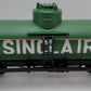 Aristo-Craft 41305 G Scale Sinclair Single Dome Tank Car EX/Box
