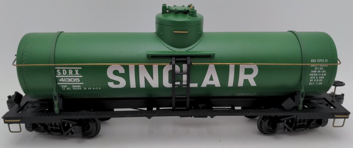 Aristo-Craft 41305 G Scale Sinclair Single Dome Tank Car EX/Box
