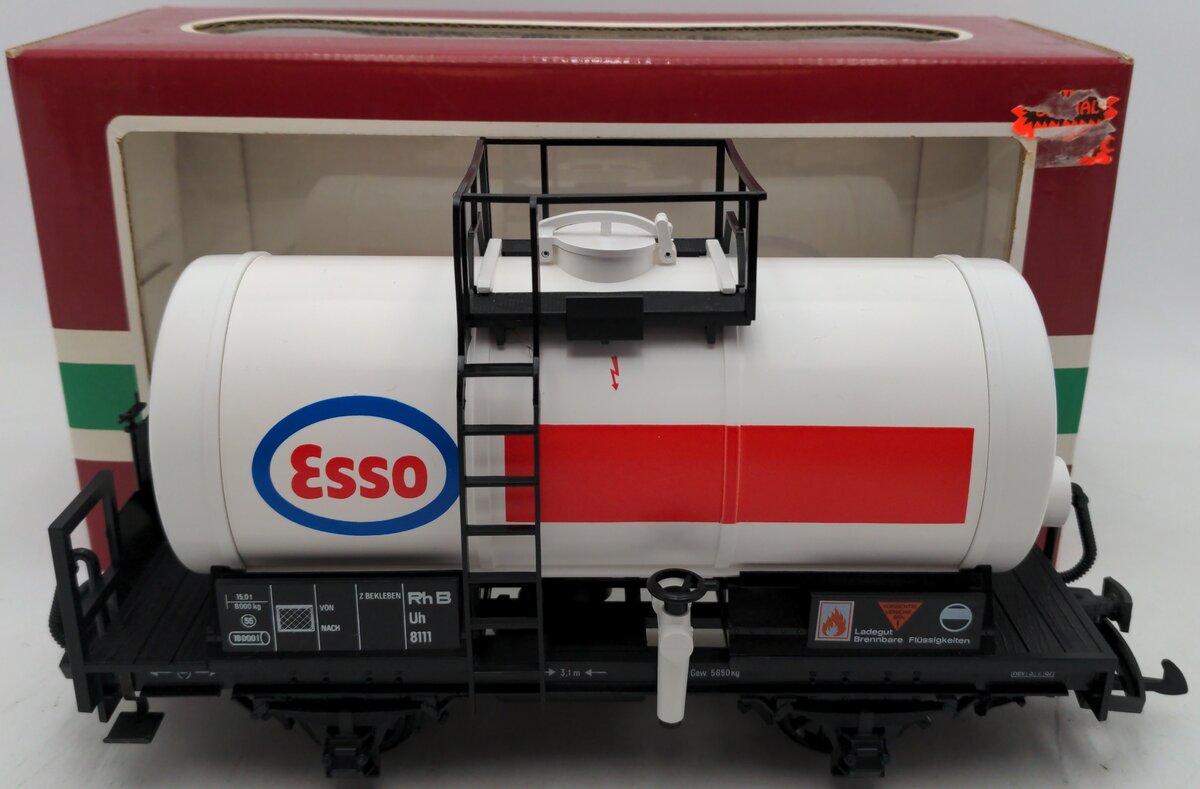 LGB 4040E G Scale Esso Short Single Dome Tank Car EX/Box