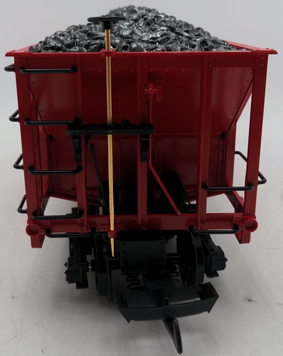 LGB 4076-M01 G Scale Burlington Hopper with Coal Load #163210 EX/Box