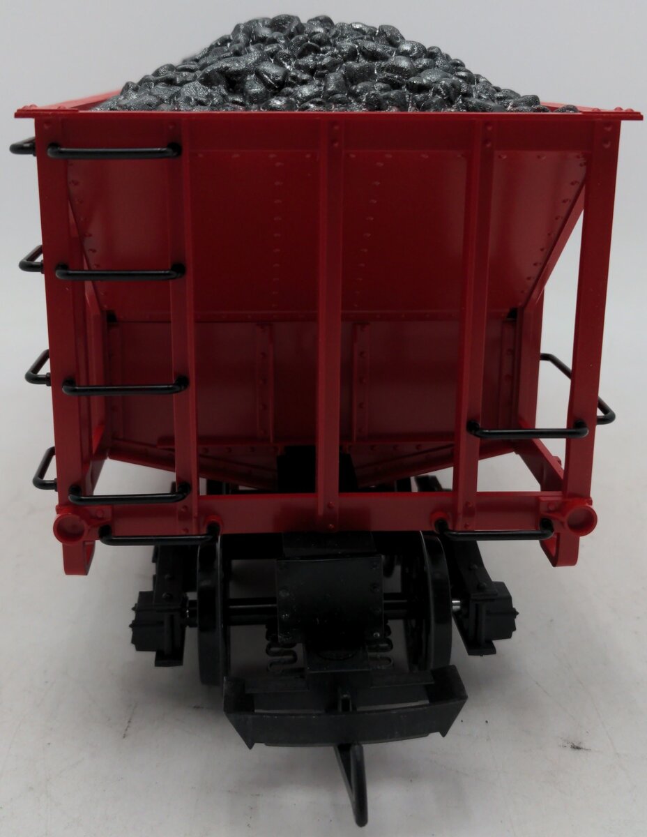 LGB 4076-M01 G Scale Burlington Hopper with Coal Load #163210 EX/Box