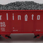 LGB 4076-M01 G Scale Burlington Hopper with Coal Load #163210 EX/Box