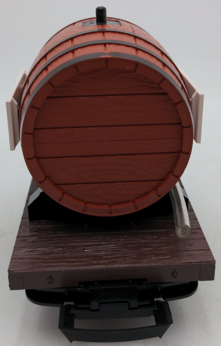 LGB 4047 G Scale Flatcar with Ferdinand Pieroth Whiskey Barrel EX/Box