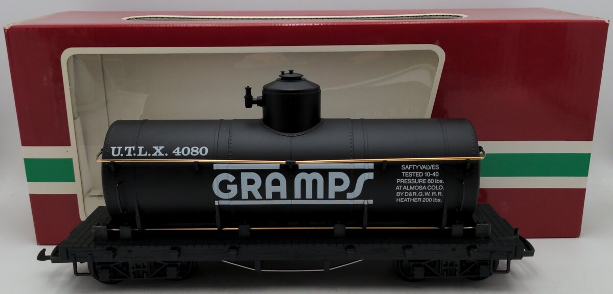 LGB 4080-Y02 G Scale UTLX Gramps Single Dome Tank Car EX/Box