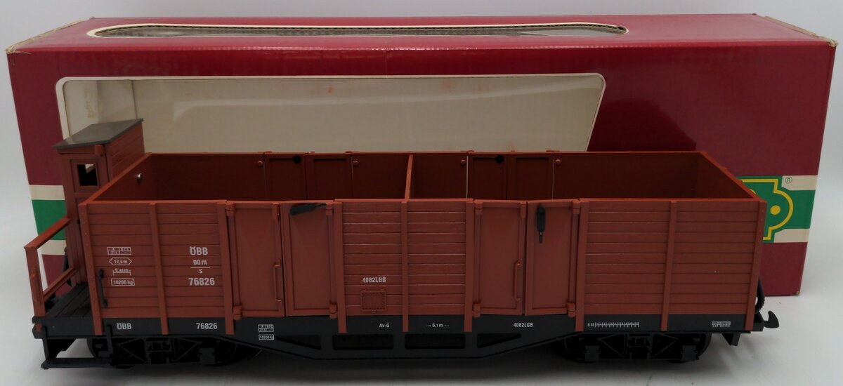 LGB 4062 G Scale Austrian Federal Railways OBB Gondola #76826 EX/Box