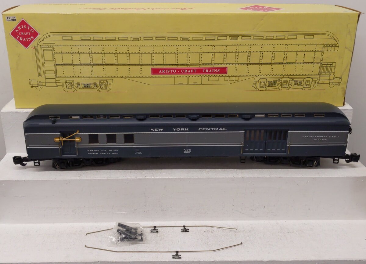 Aristo-Craft 31607 G Scale NYC Heavyweight RPO Car #1607 EX/Box