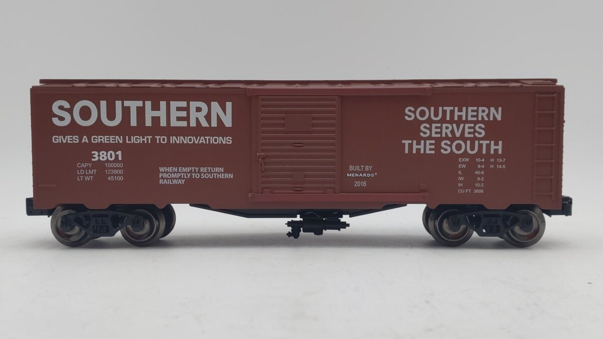 Menards 279-3168 O Gauge Southern Boxcar #3801 LN/Box