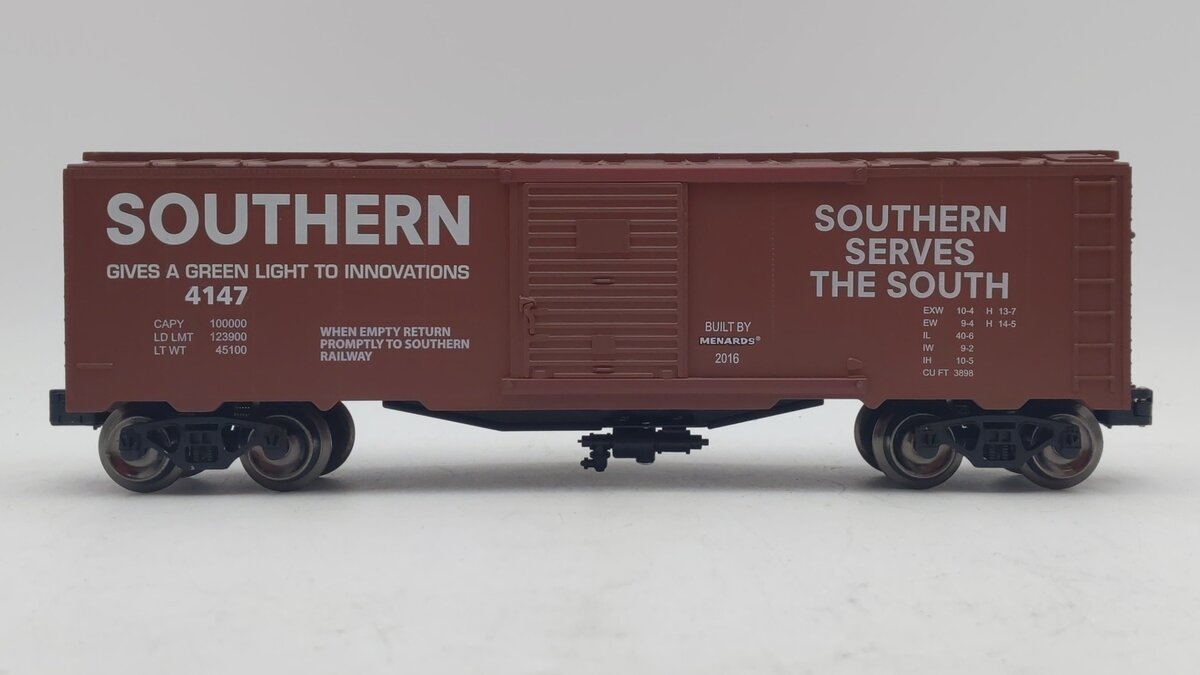 Menards 279-3168 O Gauge Southern Boxcar #4147 EX/Box