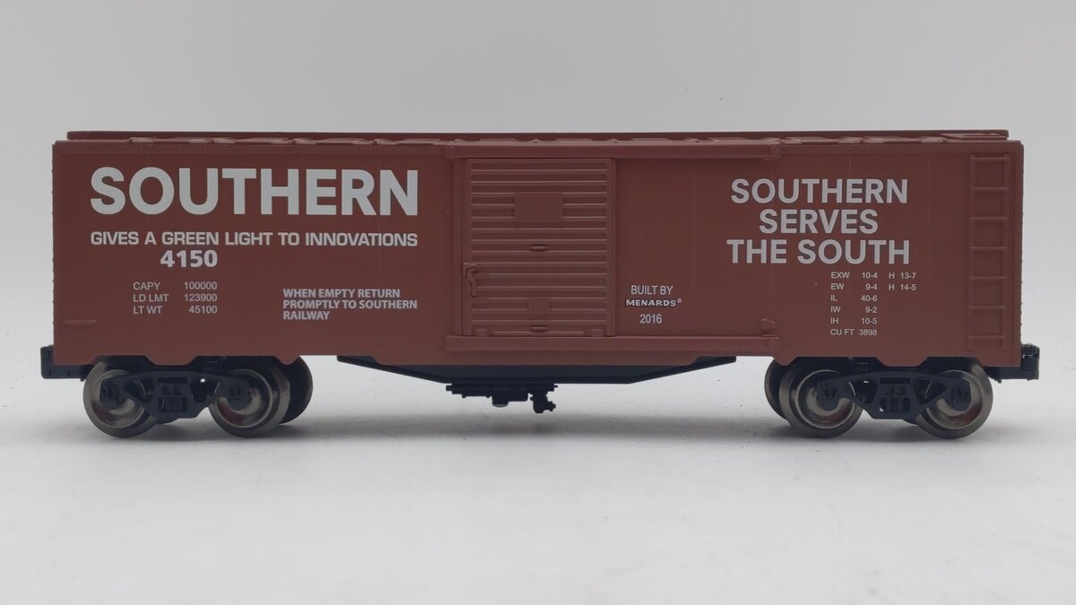Menards 279-3168 O Gauge Southern Boxcar #4150 LN/Box