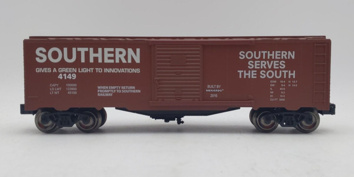 Menards 279-3168 O Gauge Southern Boxcar #4149 EX/Box
