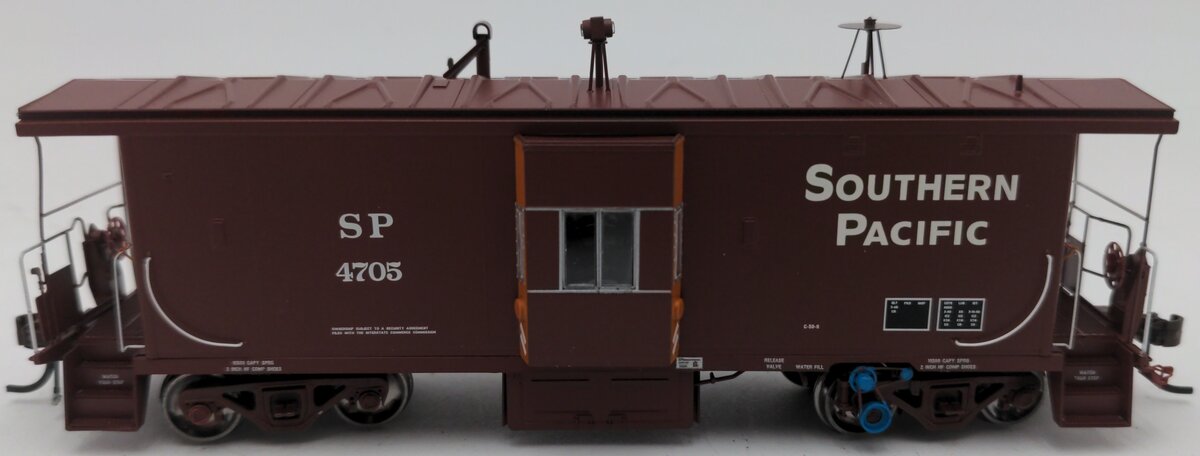 Athearn G63010 HO Southern Pacific C-50-9 Bay Window Caboose w/ Lights #4705 EX/Box