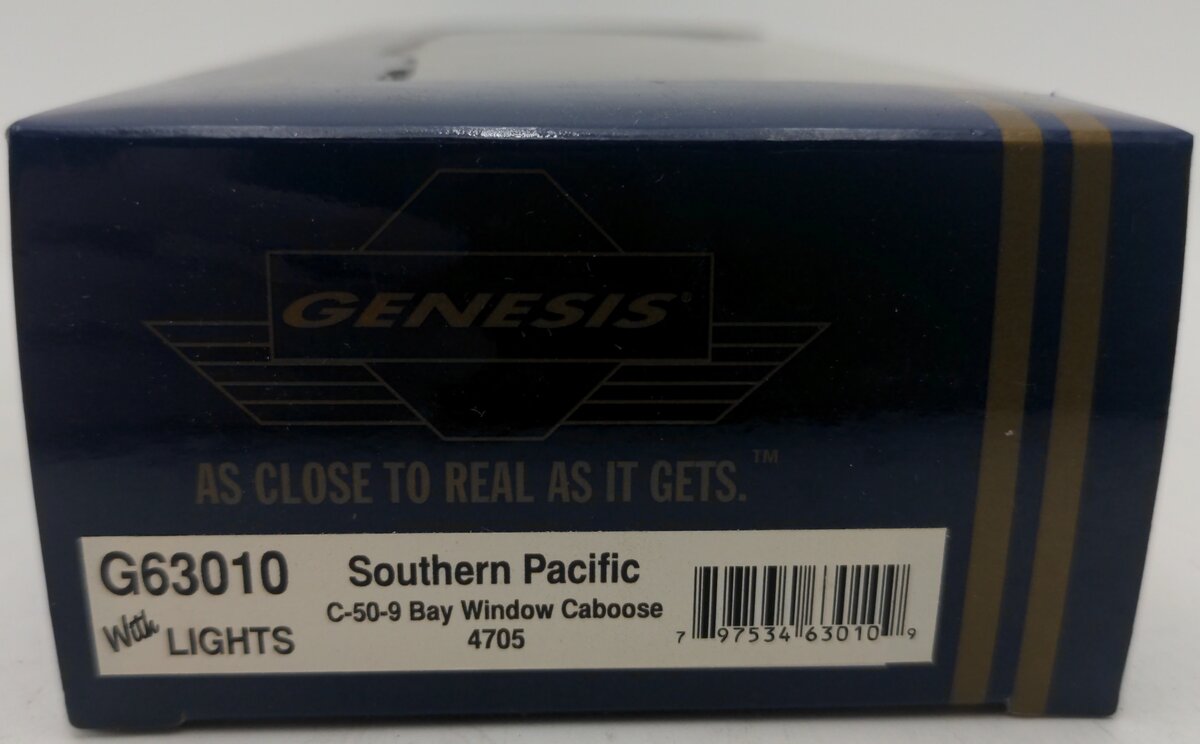 Athearn G63010 HO Southern Pacific C-50-9 Bay Window Caboose w/ Lights #4705 EX/Box